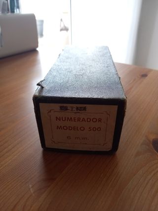 Antiguo sello de numeración