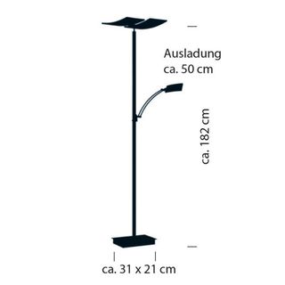 Lampara de pie led ,duo led nueva