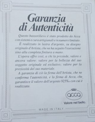 #bassorilievo in #argento #idearegalo