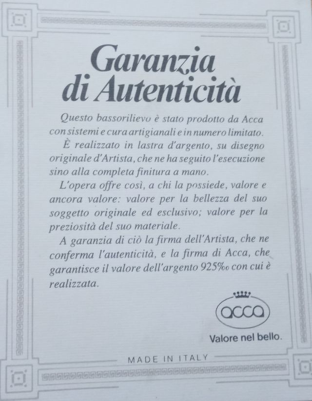 #bassorilievo in #argento #idearegalo