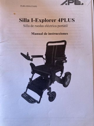 Silla de ruedas eléctrica i-Explorer 4 Plus.