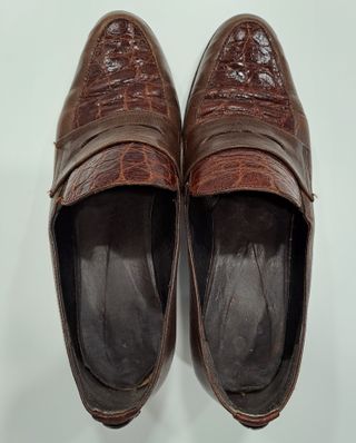 Mocasines marrones mujer con tacón