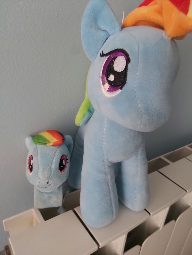 Pack Litle Pony  Rainbow dash + pulsera peluche