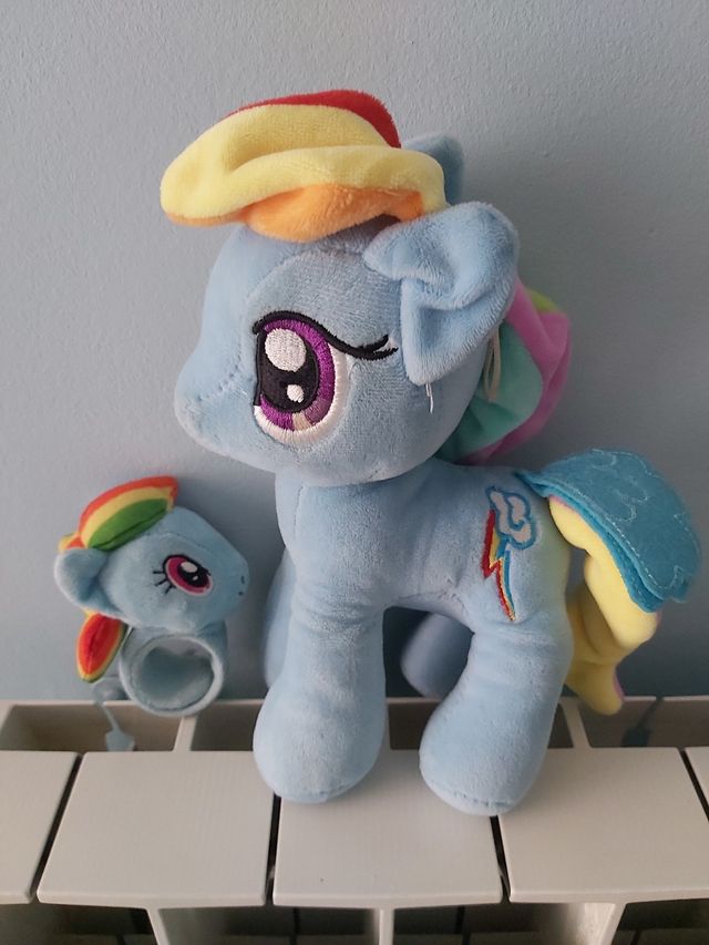 Pack Litle Pony  Rainbow dash + pulsera peluche
