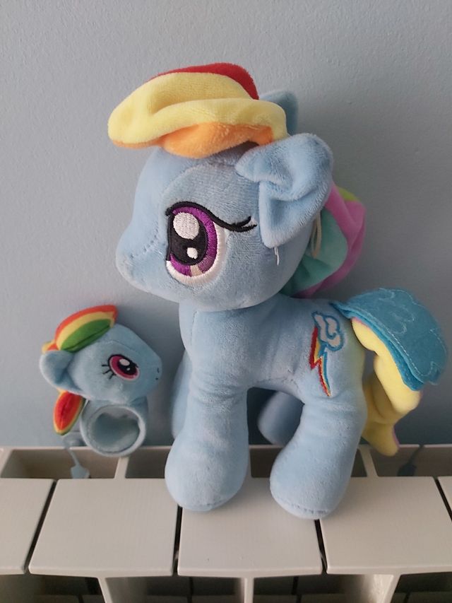 Pack Litle Pony  Rainbow dash + pulsera peluche