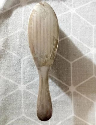 Antiguo juego de tocador plata punzonado estrella