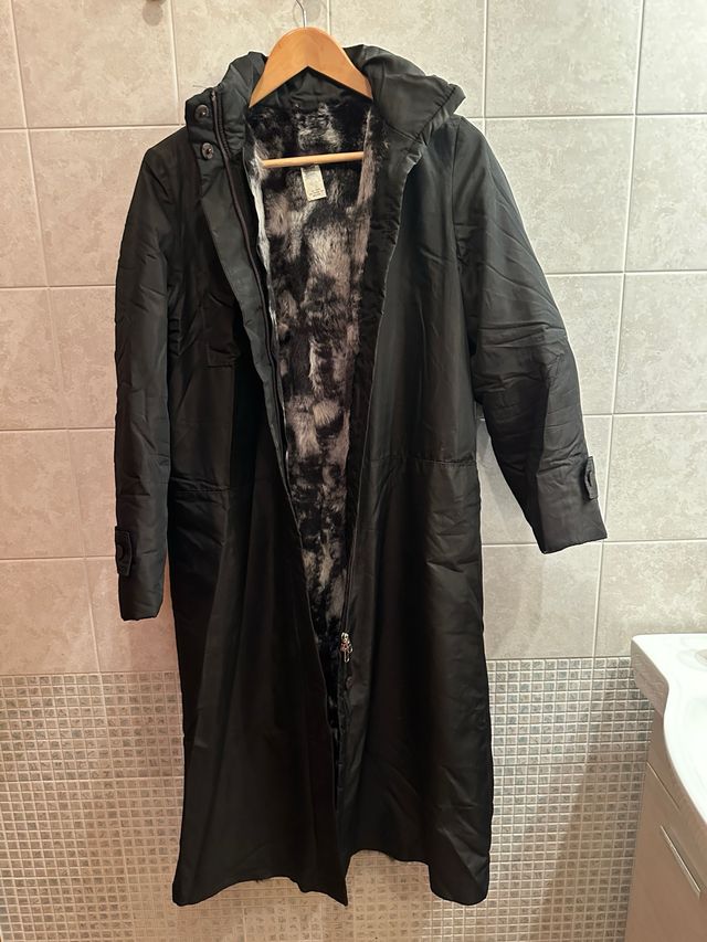 Giacca lunga donna internk pelliccia vera tg. 40