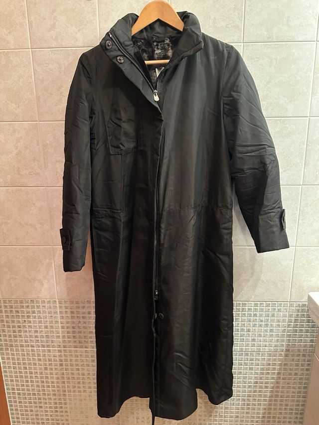 Giacca lunga donna internk pelliccia vera tg. 40