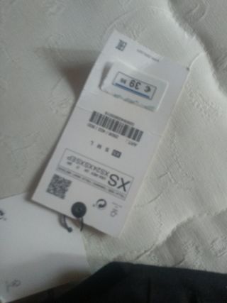 Top negro espalda descubierta, nuevo