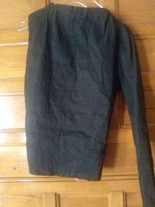 Top negro espalda descubierta, nuevo