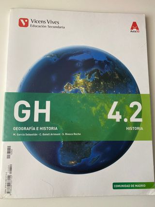 Libro de texto geografía e historia 4º de la ESO