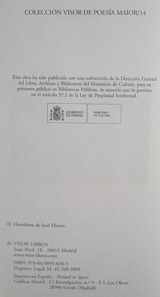 José Hierro Poesías completas 1947-2002