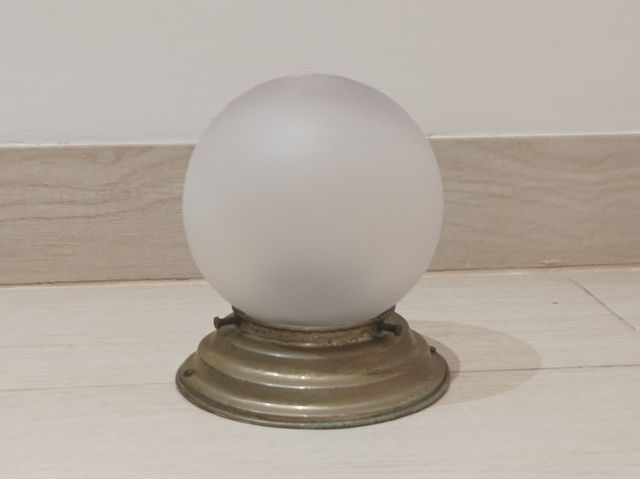 Plafón de cristal redondo