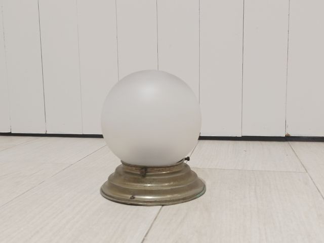 Plafón de cristal redondo