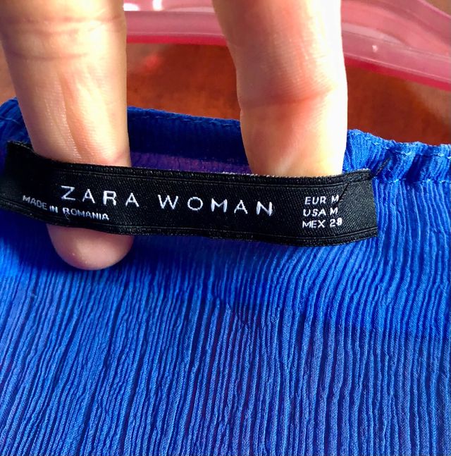 Vestido corto azul de fiesta