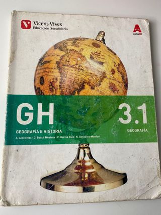 Libro de texto 3º de la ESO geografía e historia