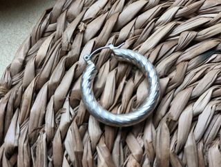 PENDIENTE ARO PLATA 925 GRANDE