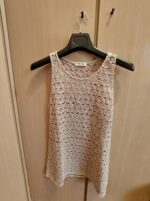 Top color rosa palo marca Uno Piu Uno Talla XS