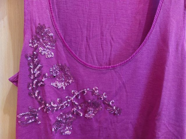 Top Massimo Dutti Talla M, color fucsia