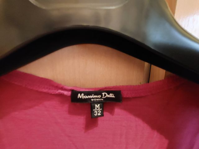 Top Massimo Dutti Talla M, color fucsia