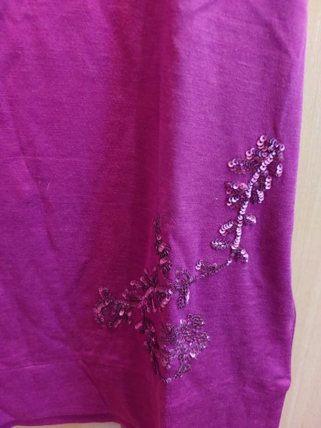 Top Massimo Dutti Talla M, color fucsia