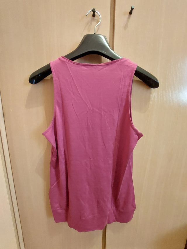 Top Massimo Dutti Talla M, color fucsia