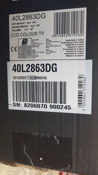 Smart TV Toshiba L402863DG 40 pulgadas