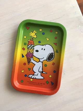 Bandeja metálica vintage Snoopy