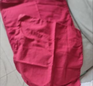 2 fundas cojín lino rojo 50x50