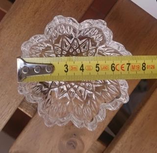 Lote ceniceros cristal tallado