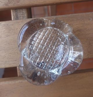 Lote ceniceros cristal tallado