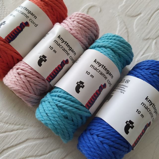 Corde per macrame colorate