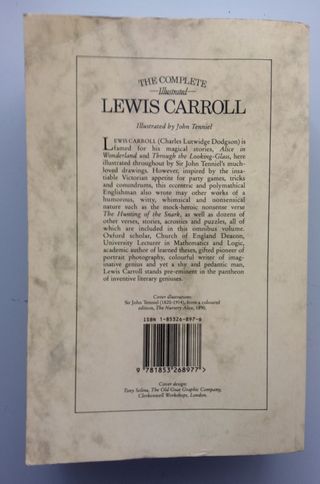 Libro en ingles obras de Lewis Carroll