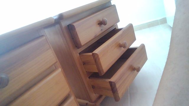 2 mesitas de noche color cerezo