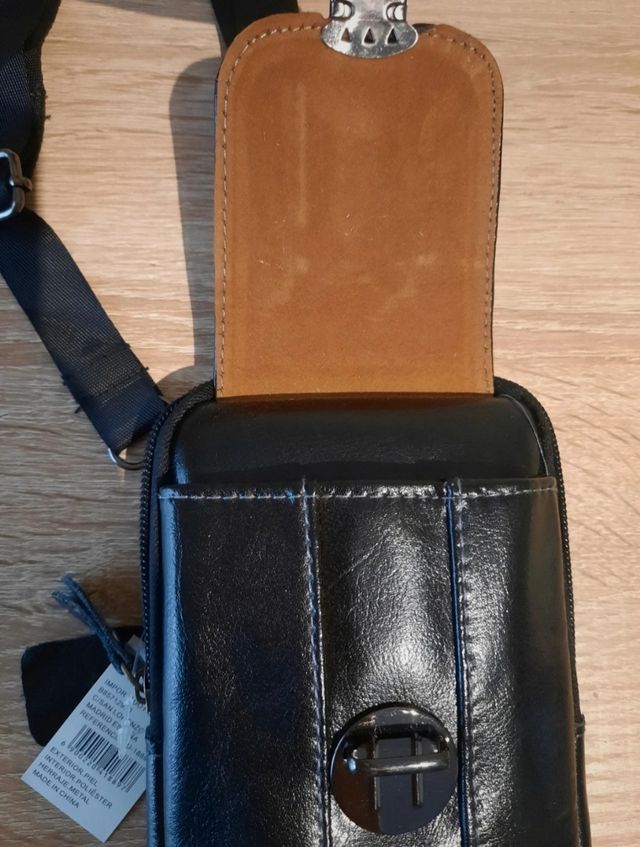 Bolso PIEL cabellero NUEVO