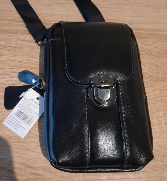 Bolso PIEL cabellero NUEVO