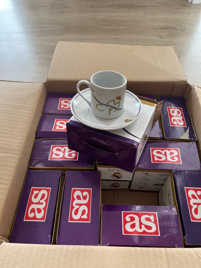 Juego de café del Real Madrid