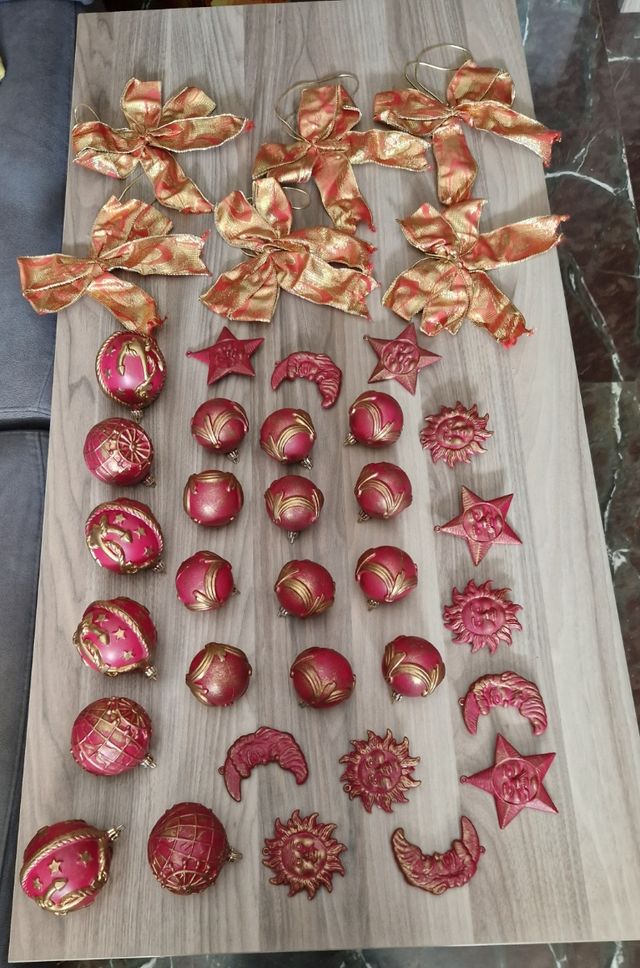 Adornos árbol de Navidad.