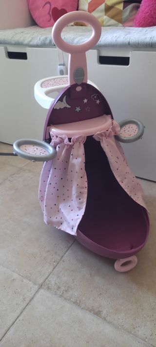 Maleta convertible en cuna/trona muñecas