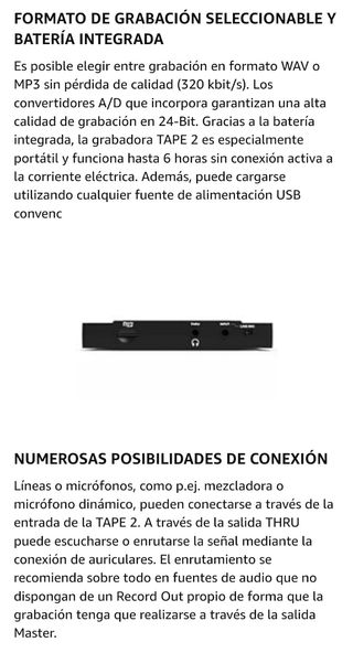 Grabadora Reloop tape 2