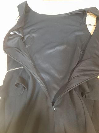Vestido ZARA talla M negro de fiesta