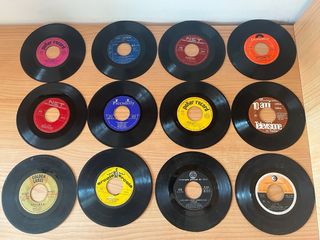 Giradischi e 61 dischi vinile vintage
