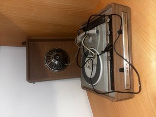 Giradischi e 61 dischi vinile vintage