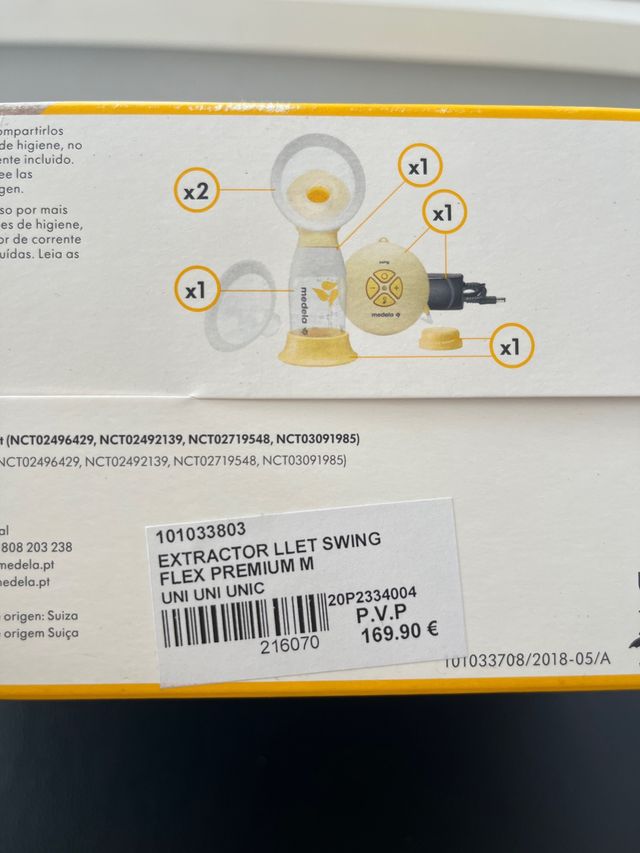 sacaleches Medela + accesorios. Extractor de llet