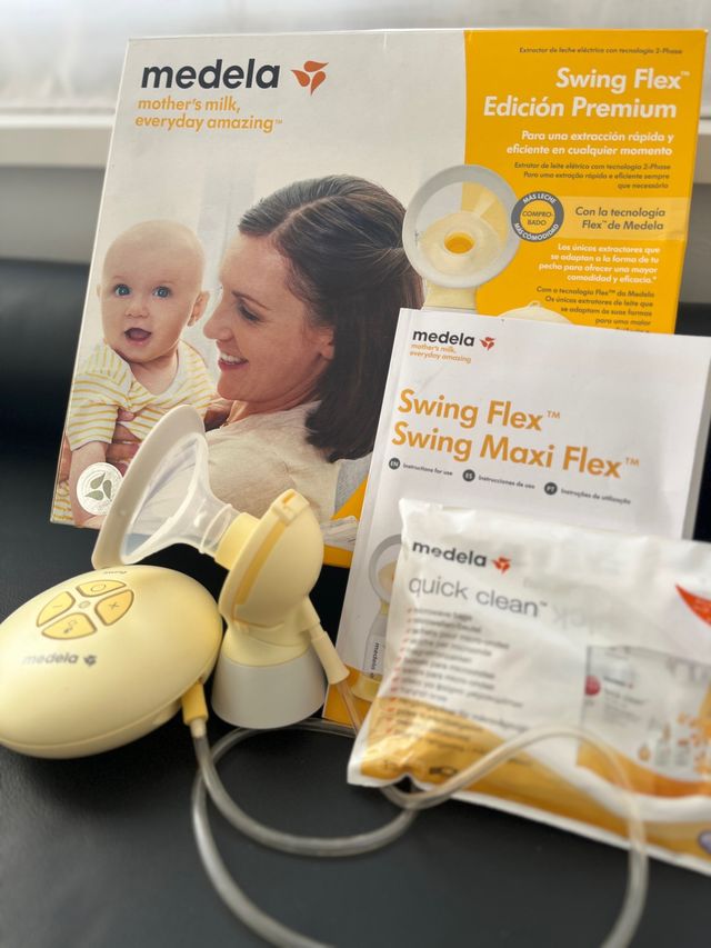 sacaleches Medela + accesorios. Extractor de llet