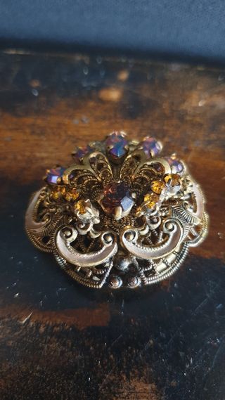 ANTIGUO BROCHE DE PAÑUELOS