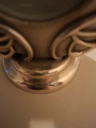 Reloj de mesa de plata