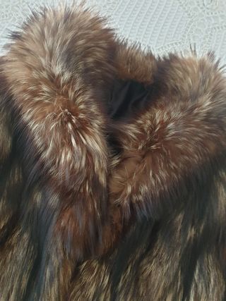 Abrigo de pelo de marmota 