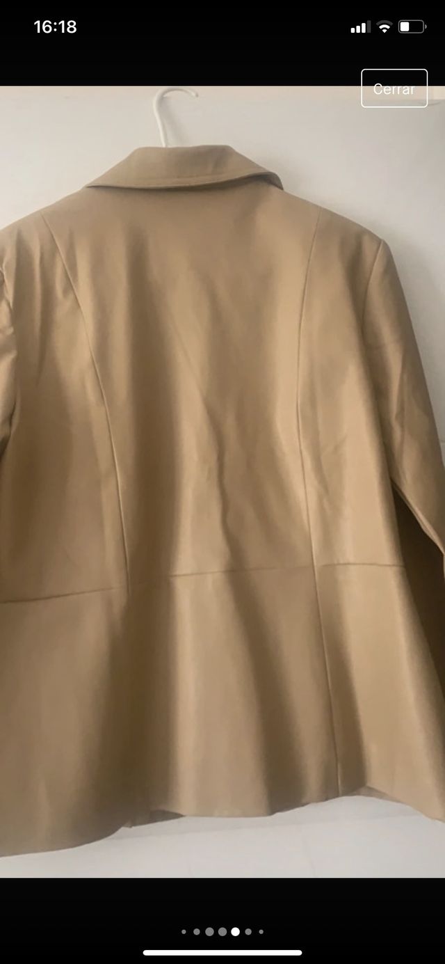 Chaqueta piel sintetica vintage