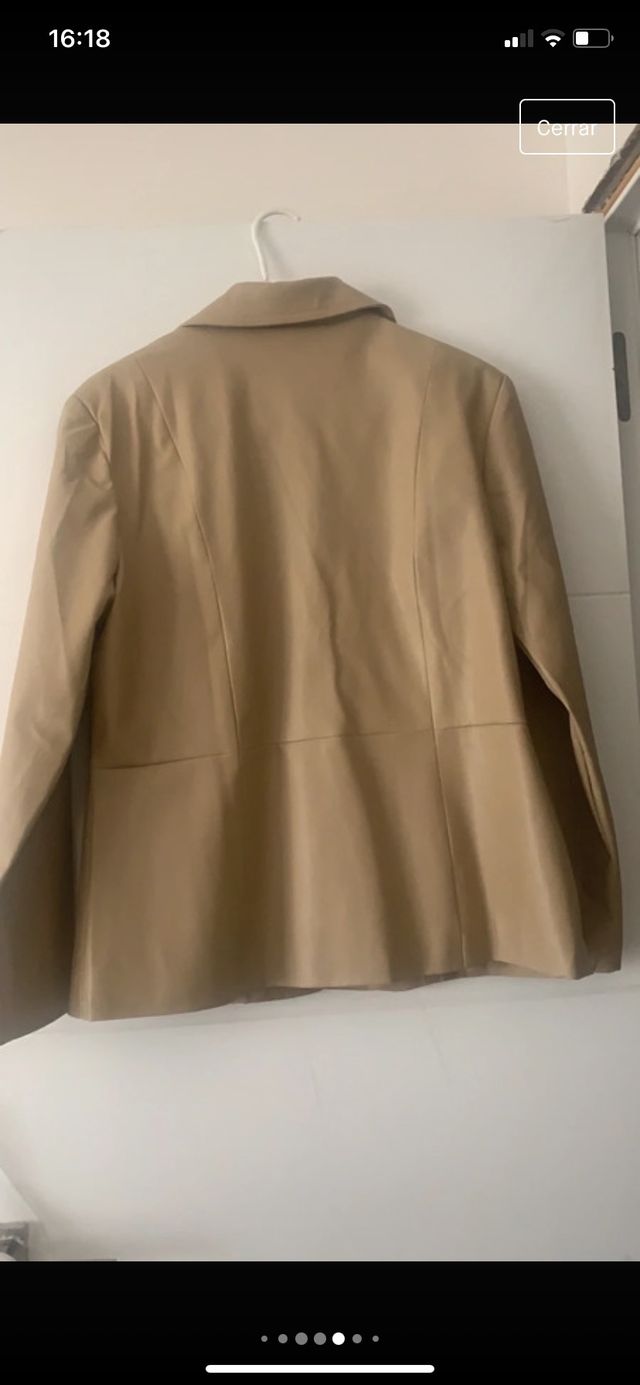 Chaqueta piel sintetica vintage